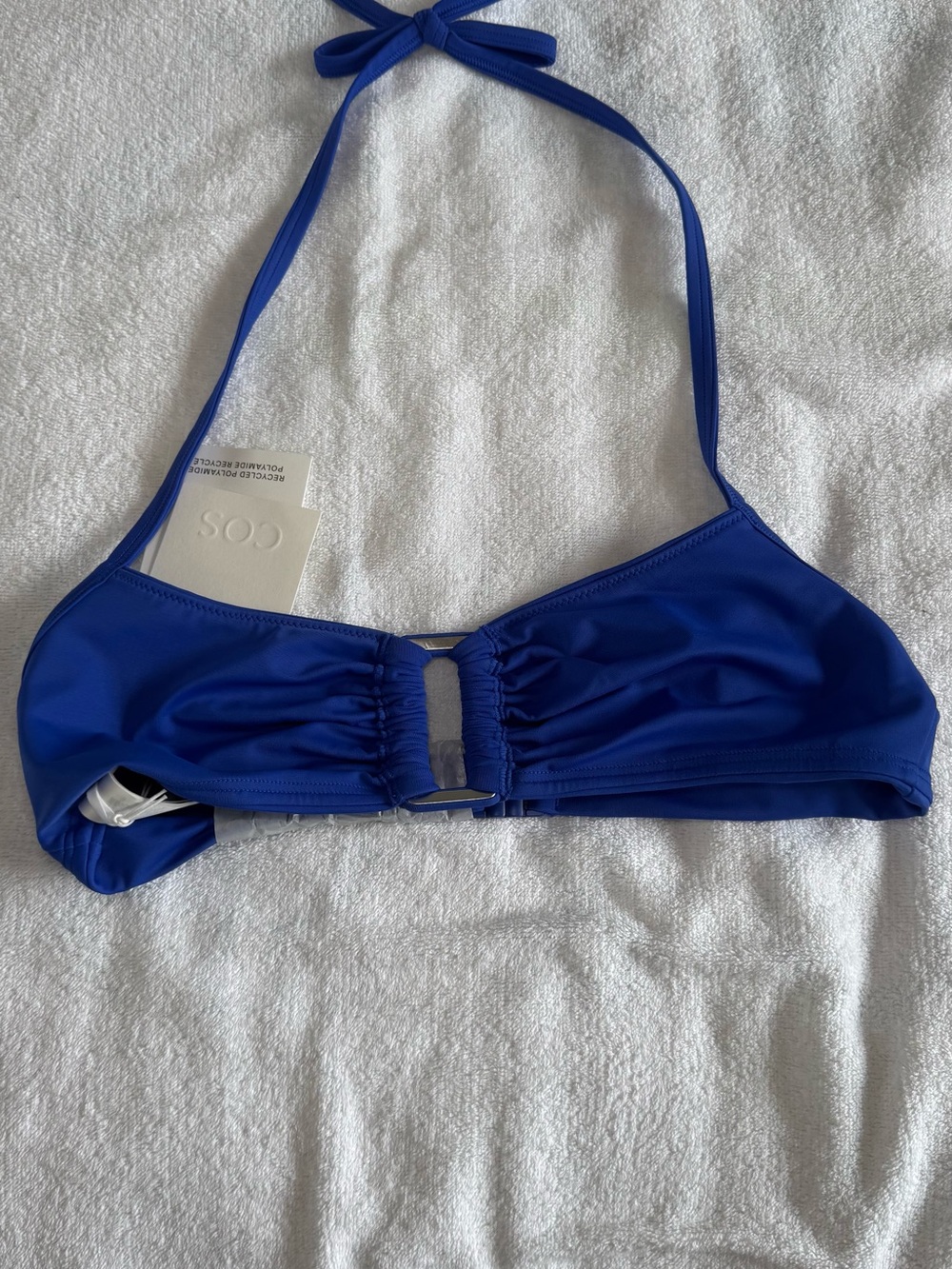 COS Cobalt Blue Girls Halter Bikini Top
